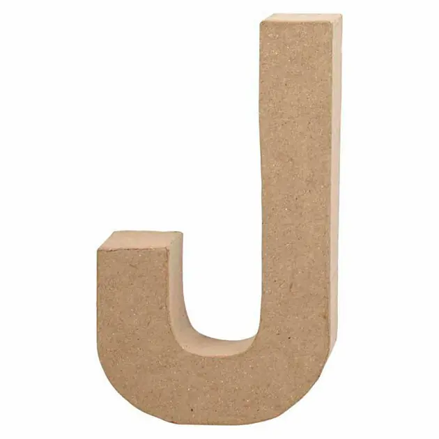 Premium Letter Papier-maché - J, 20,5cm