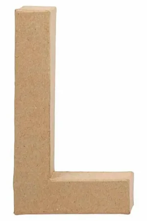 Letter Papier-maché - L, 20,5cm Premium