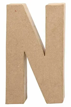 Letter Papier-maché - N, 20,5cm Gratis Retour
