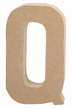 Voordeelprijs Letter Papier-maché - Q, 20,5cm