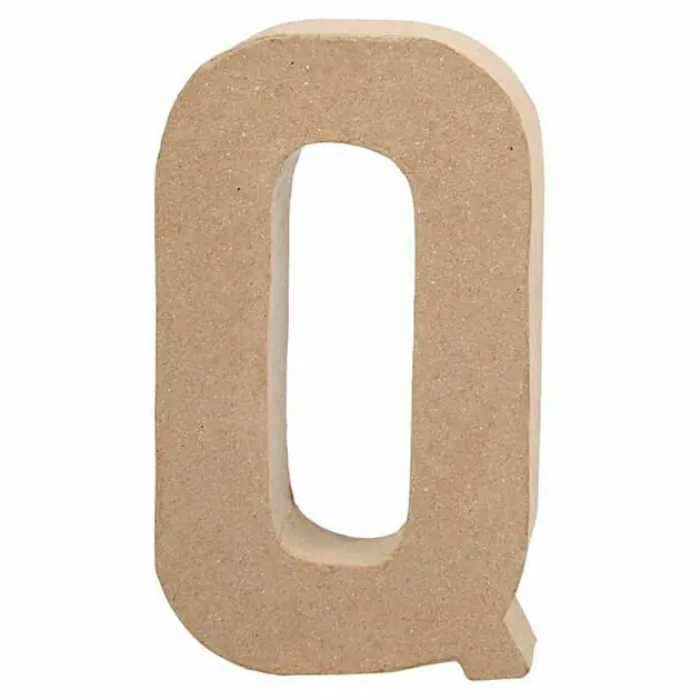 Voordeelprijs Letter Papier-maché - Q, 20,5cm