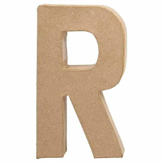 Letter Papier-maché - R, 20,5cm Laatste Kans