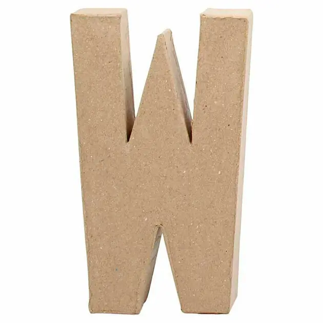 Letter Papier-maché - W, 20,5cm Must-Have