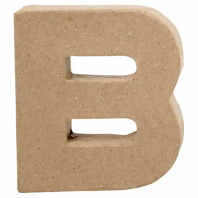 Favoriet Letter Papier-maché - B, 10cm