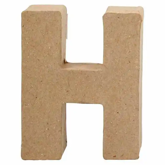 Letter Papier-maché - H, 10cm Koopje