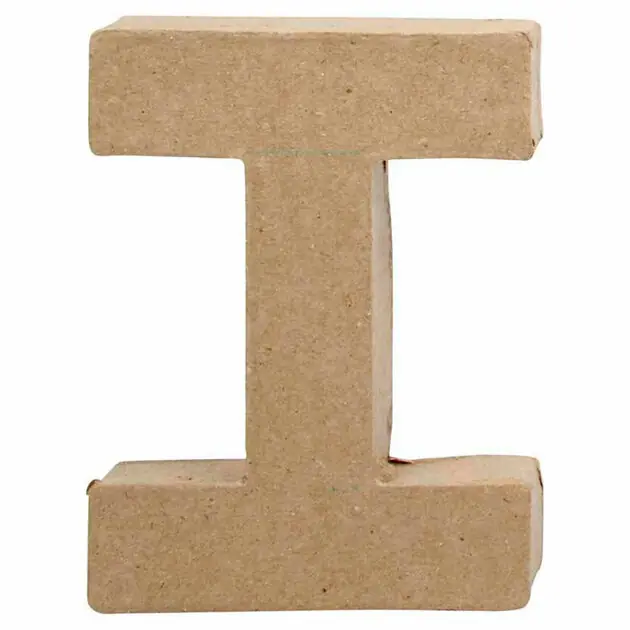 Letter Papier-maché - I, 10cm Gecertificeerd