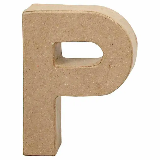 Must-Have Letter Papier-maché - P, 10cm