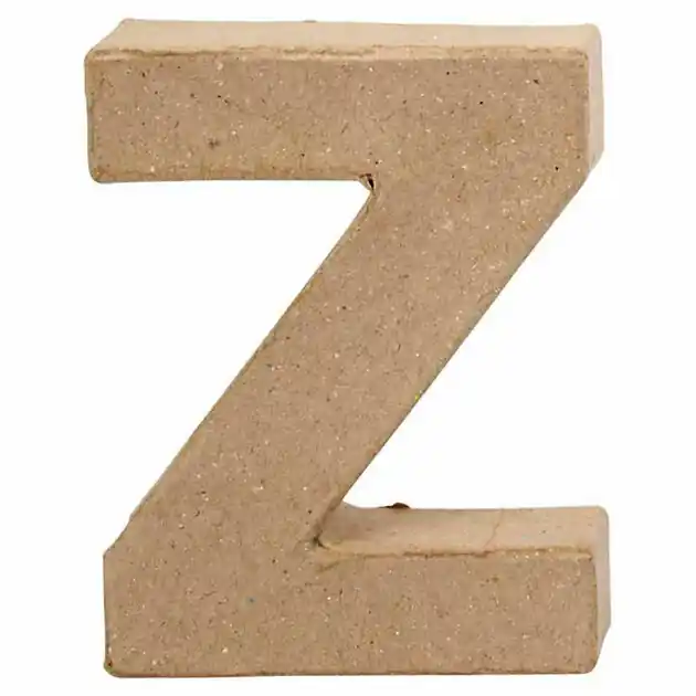 Laatste Kans Letter Papier-maché - Z, 10cm
