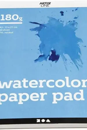 Aquarelblok Wit A5 180gr, 20 Vellen Rechtstreeks Van De Fabrikant