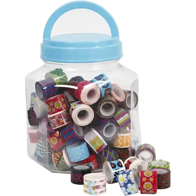 Flitsaanbieding Tape met Print in Pot, 90st.