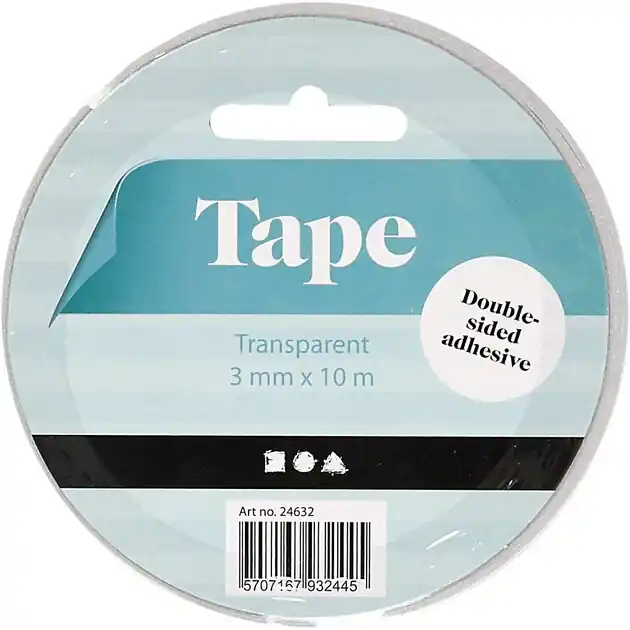Dubbelzijdig Klevend Tape 3mm, 10m Uitverkoop