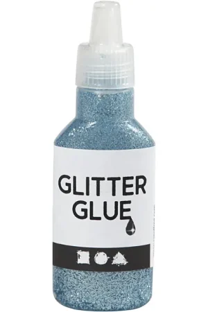 Glitterlijm Lichtblauw, 25ml Goedkoop