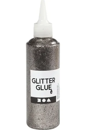 Glitterlijm Zilver, 118ml Actieprijs