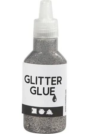 Dagaanbieding Glitterlijm Zilver, 25ml