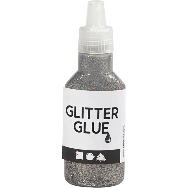 Dagaanbieding Glitterlijm Zilver, 25ml
