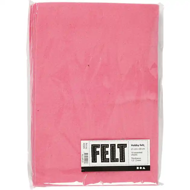 Hobbyvilt Roze A4, 10 Vellen Premium