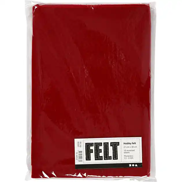 Op = Op Hobbyvilt, Antiek Rood, A4, 10 vel