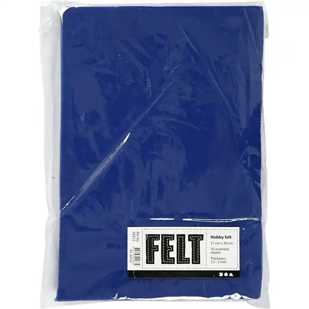 Hobbyvilt Blauw A4, 10 Vellen Snelle Levering