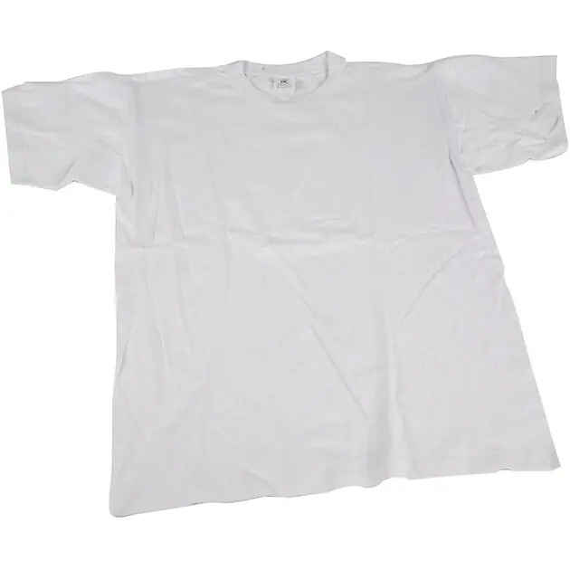 T-shirt Wit met Ronde Hals Katoen, 9-11 jaar Veilige Betaling