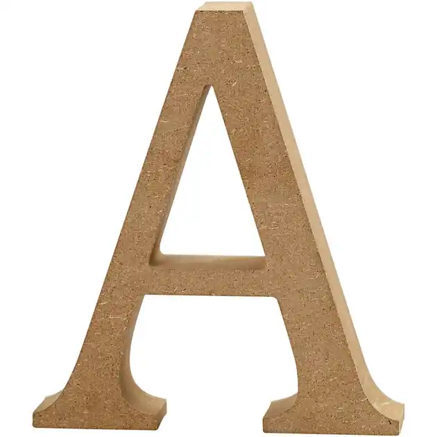 Letter A MDF 13cm, 1st. Koopje