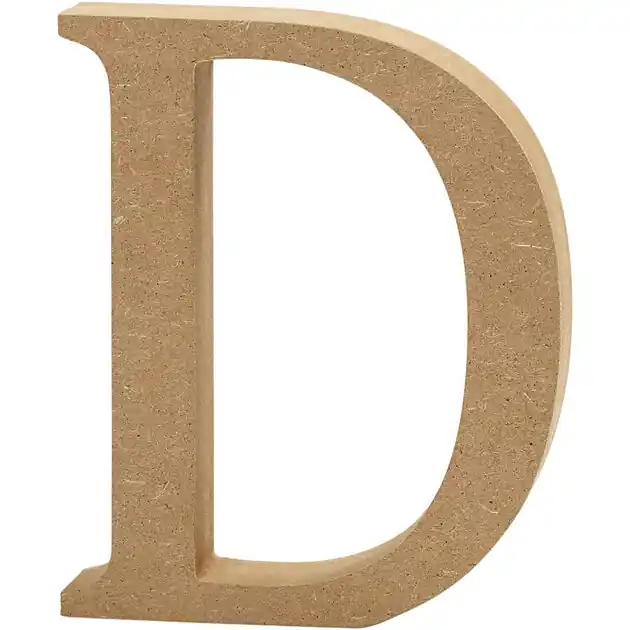 Alleen Vandaag Letter D MDF 13cm, 1st.