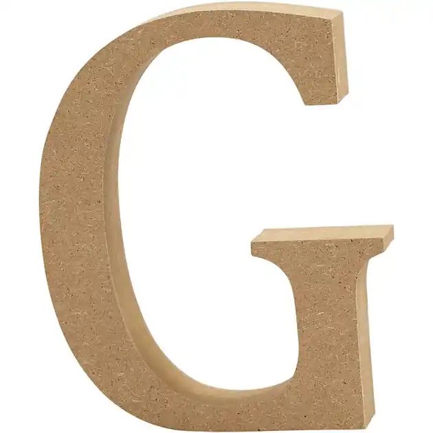 Letter G MDF 13cm, 1st. Populair