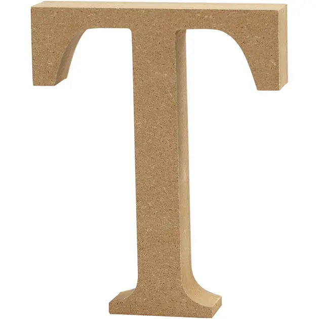 Goedkoop Letter T MDF 13cm, 1st.