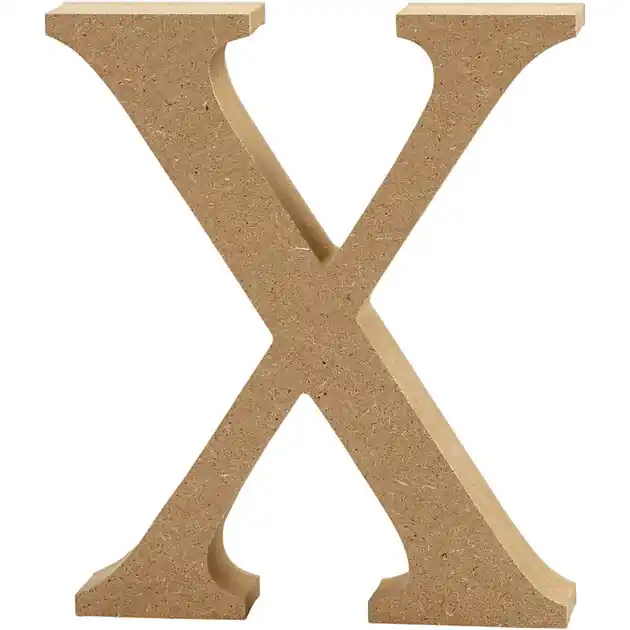 Express Levering Letter X MDF 13cm, 1st.