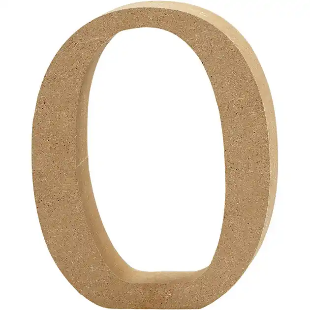 Cijfer 0 MDF 13cm, 1st. Beste Prijs