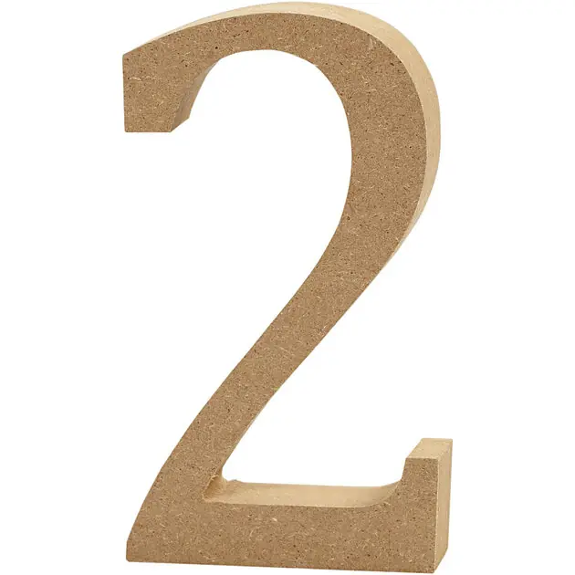 Shop Nu Cijfer 2 MDF 13cm , 1st.