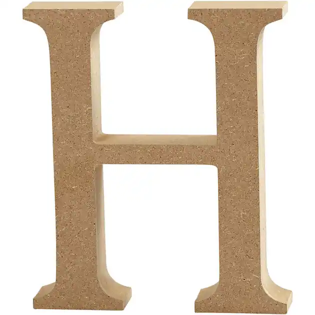 Op = Op Letter H MDF 8cm, 1st.