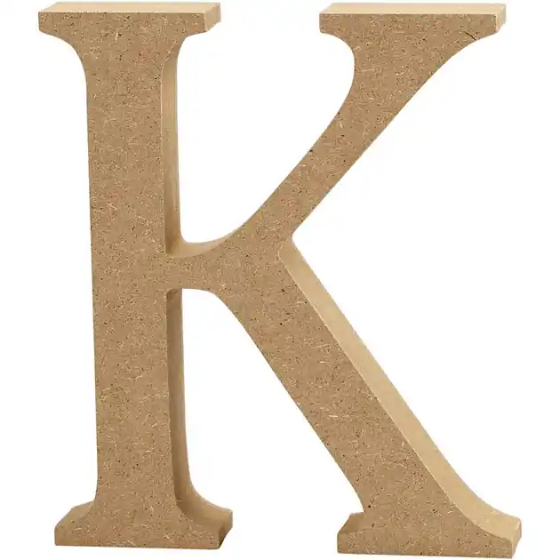 Express Levering Letter K MDF 8cm, 1st.