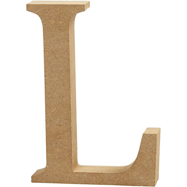 Gratis Retour Letter L MDF 8cm, 1st.