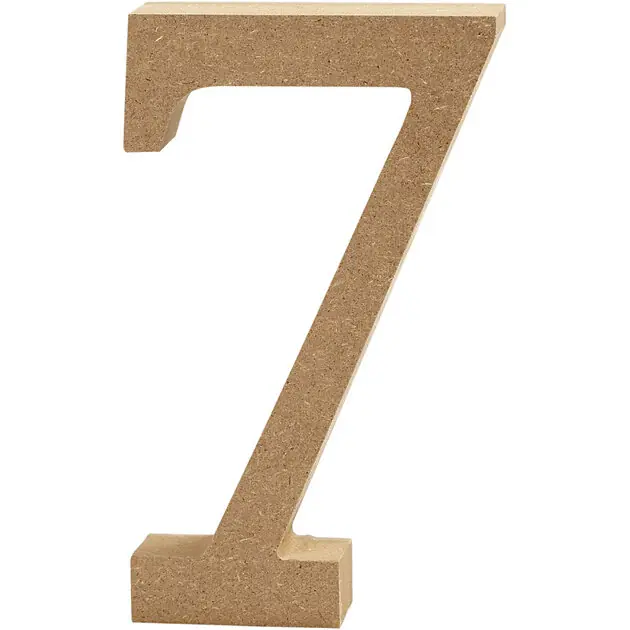 Direct Beschikbaar Cijfer 7 MDF 8cm, 1st.
