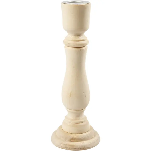 Kandelaar Hout, 16,5cm Lage Prijs