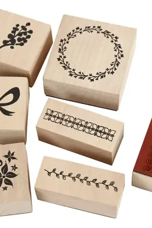 Laatste Kans Houten Stempelset Natuur, 7dlg.