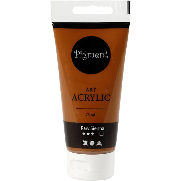 Pigment Art Acrylverf Raw Sienna Bruin, 75ml Shop Nu