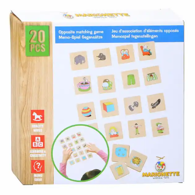 Memospel Tegenstelling Hout, 20dlg. Actieprijs