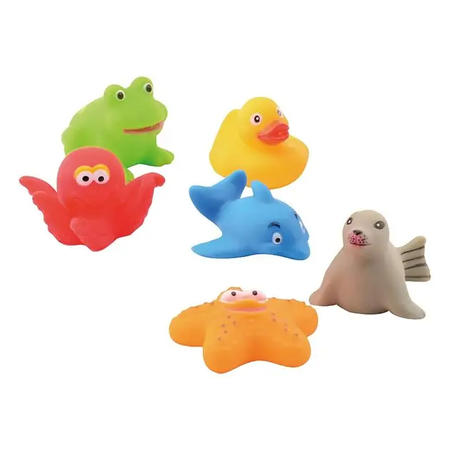 Hoge Kwaliteit Happy World Badspeeltjes, 6dlg.