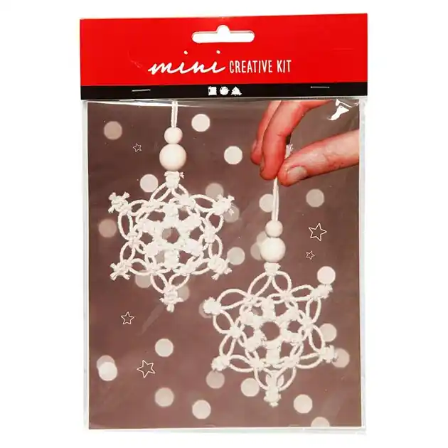 Mini Creative Kit Macrame Sneeuwvlok Flitsaanbieding