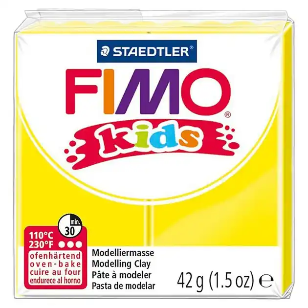 FIMO Kids Boetseerklei Geel, 42gr Shop Nu