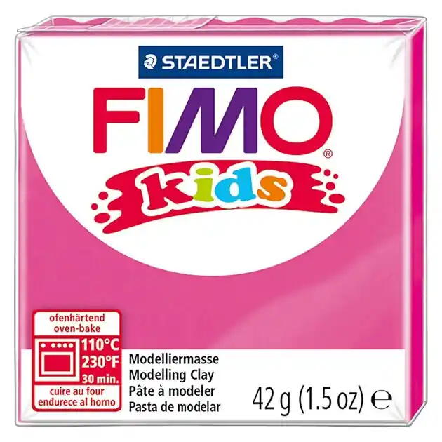 Direct Beschikbaar FIMO Kids boetseerklei, Roze, 42 gr