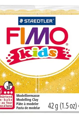 FIMO Kids Boetseerklei Glitter Goud, 42gr Hete Deal