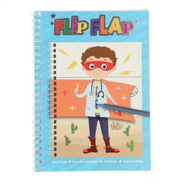 Flip Flap Kleurboek - Blauw Express Levering