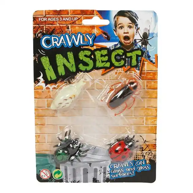 Raamkruiper Insecten, 4st. Op = Op