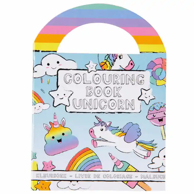 Gratis Retour Kleurboekje met Stickers Eenhoorn