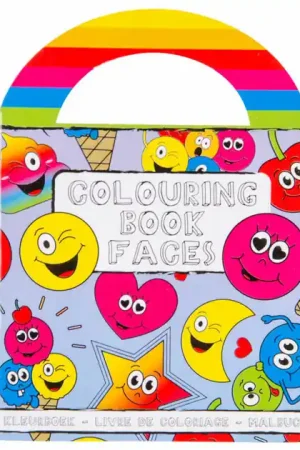 Betaalbaar Kleurboekje met Stickers Lachgezicht