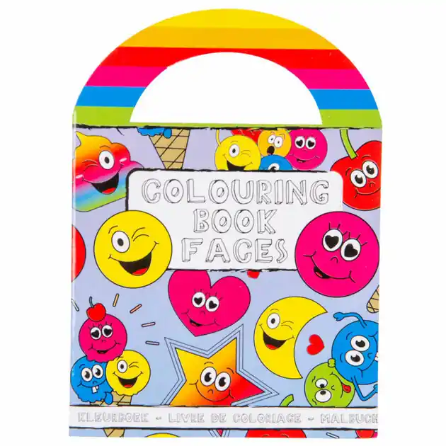 Betaalbaar Kleurboekje met Stickers Lachgezicht