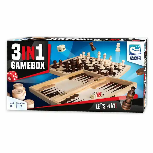 Clown Games 3In1 Spellendoos Hout Bestel Nu