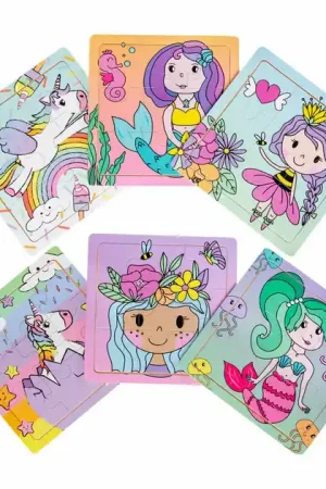 Actieprijs Houten Puzzel (Prinses, Eenhoorn of Zeemeermin)